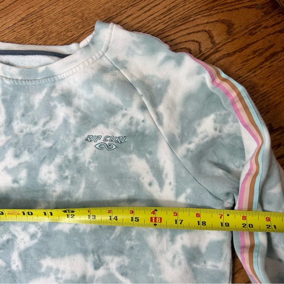 Rip Curl | Twin Fin Tie Dye Striped Logo Crewneck Sweatshirt Size XS - Picture 12 of 13